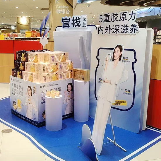 青島商場堆頭美陳制作安裝不起泡KT板制作廣告物料制作